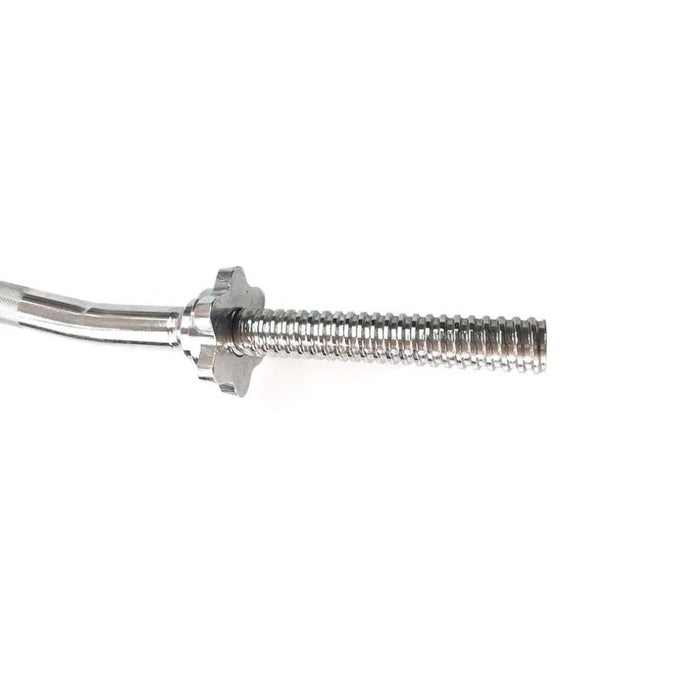 Barra Super Curl de 1.5m * 25mm / Con 2 seguros de tuerca - Fitness Tech