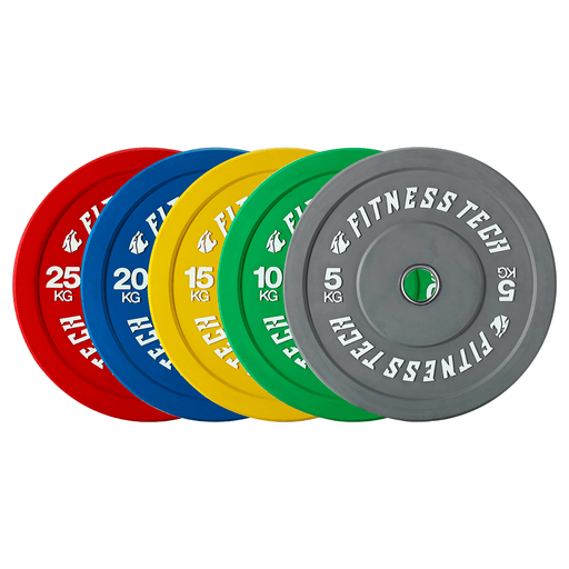 Bumper plates de colores | Alta resistencia | Fitness Tech