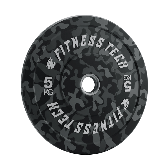 Set de 150kg Disco Bumper Plate Camuflaje Flecks Alta Resistencia