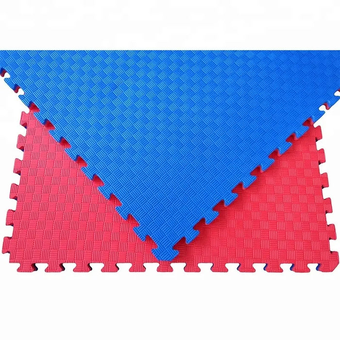 Puzzle Tatami Professional 100x100x4 cm niebiesko-czerwone
