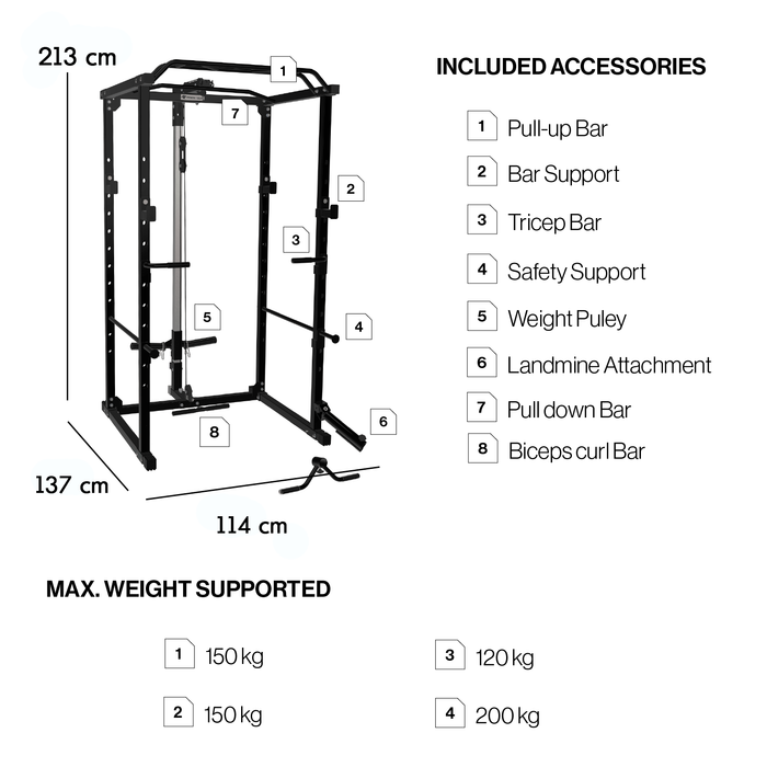 Jaula de sentadillas I Power Squat Rack