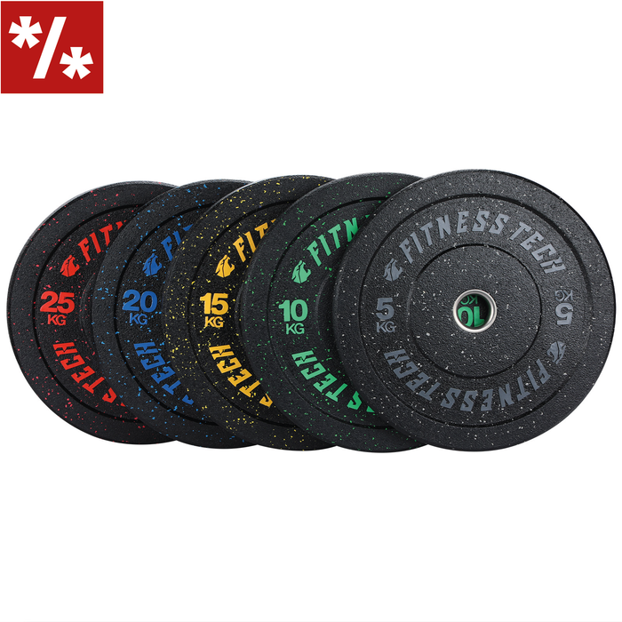 Bumper Plate Alta Resistencia Hi Temp Fleck de 5kg a 25kg - Unidad