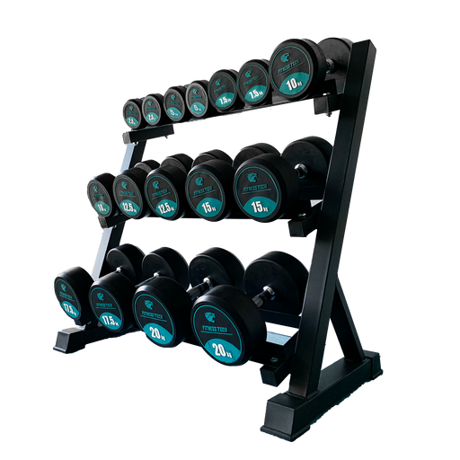 Set mancuernero | Mancuernas redondas | Fitness Tech