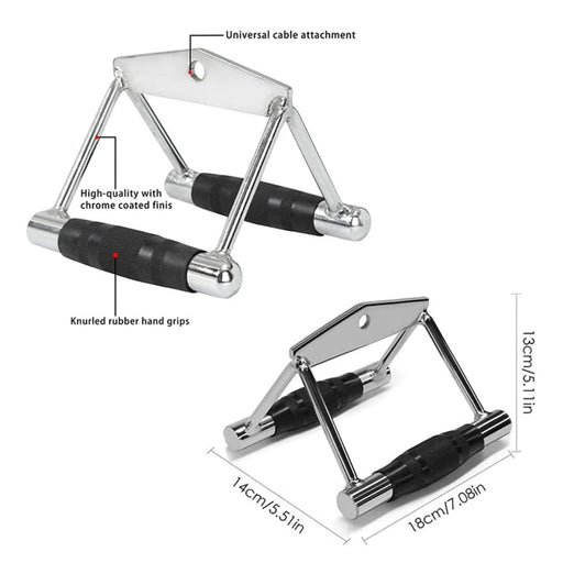 Empuñadura para remo extra fuerte en V - Fitness Tech