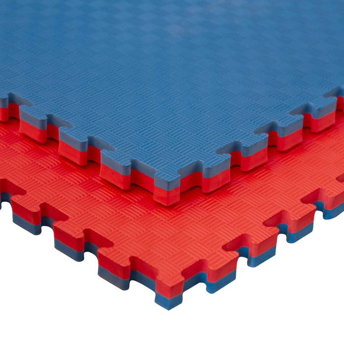 Puzzle Tatami Professional 100x100x4 cm niebiesko-czerwone