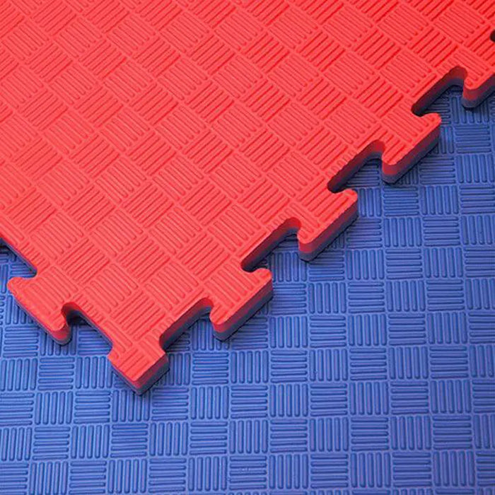 Puzzle Tatami Professional 100x100x2 cm niebiesko-czerwone